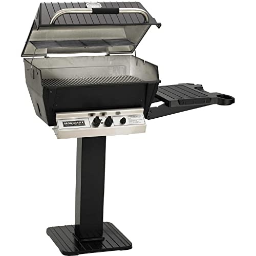 Broilmaster H3 Grill Package, Includes 26-Inch Patio Post With Base And Side Shelf Natural Gas #TOP4
