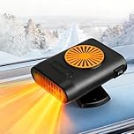 Car Heater, 12V 200W Portable Car Heater Defroster, 2 in 1 Fast Heating/Cooling Fast Heating Defrost Defogger with Plug in Cigarette Lighter, Window Defroster for Car, SUV, Trucks