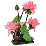 Balacoo Aquarium Artificial Lotus Flowers Fish Tank Water Lily Aquarium Landscape Ornament Fish Tank