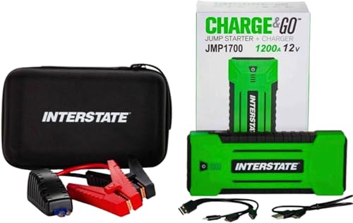 Image of Interstate Batteries 12V Jump Starter & Charger 1200A 17,000mAh, 17Ah