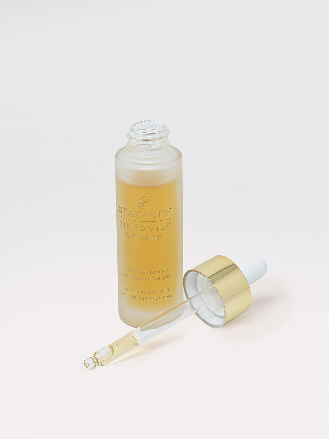 Stanartis Siero Viso Liftante Antiage con 7 Peptidi e Acido Ialuronico – Idratante Rassodante Effetto Distensivo – 30ml