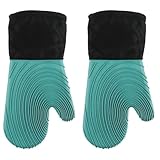 Protection contre les hautes températures: Conçus for une manipulation sûre des ustensiles de cuisson chauds, des plaques de gril et des casseroles, ces gants résistent à la chaleur pendant la cuisson au four, les grillades au barbecue et les tâches de rôtissage, protégeant ainsi les mains des brûlures.