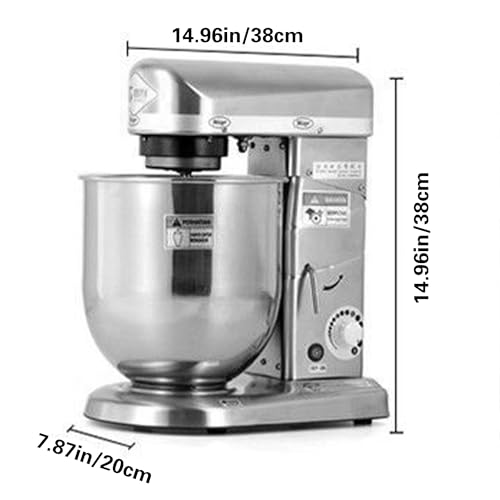 Mélangeur électrique robuste en acier inoxydable finition silver