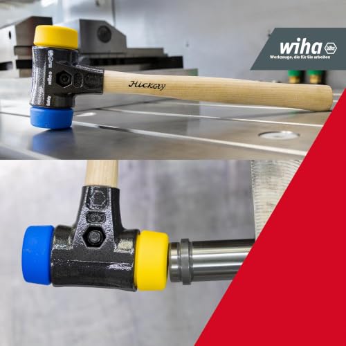 Wiha Schonhammer Safety I weich/mittelhart I Hickory-Holzstiel I Rund-Schlagkopf Ø 30 mm I Kunststoffhammer 290 mm I 272 g I Innenausbau… – Ansicht 6