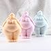 GLITZXFH 3D Body Candle Mold Fat Woman Body Resin Casting Silicone Molds for Candles Making Aromatherapy Candles Wax Polymer Clay Home Decoration