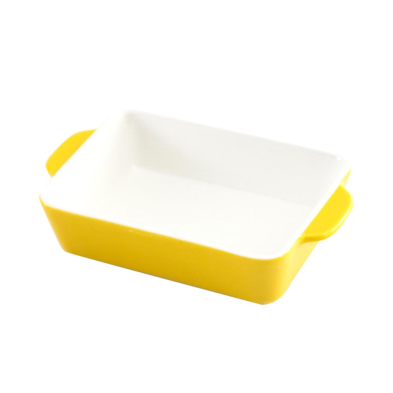 Plat à four jaune HEMOTON en céramique de haute qualité, ustensile solide et écologique