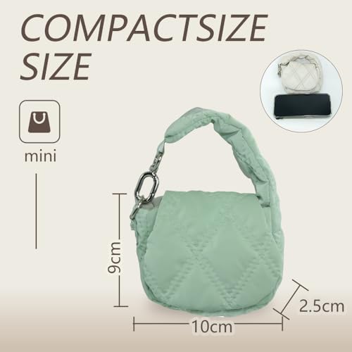 Geerlaqaly mini wrist guard bag, soft and waterproof ，carried by hand or crossbody, hold lipstick, headphones, coins3