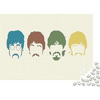 500pcs Jigsaw Puzzle The Beatles Boys Girls Fun Puzzles Toys Famous Bands Easy Puzzle Game for Brain Training Stress Relieve Gift Party Favor 500pcs (52x38cm) - Les Beatles, Paul McCartney, John Lennon, RIngo Starr, George Harrison