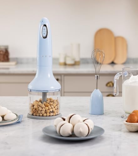 Smeg, Stabmixer HBF03CREU, Turbo-Funktion und Flowblend-Schneidesystem, mit Rutschfestem Griff, Integrierter Kabelaufwicklung… – Ansicht 5