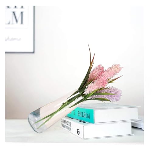 Image of Flower Glass Vase for Decor | vases for Home Decor - Clear Glass Centerpieces vases Living Room Kitchen,Office,Wedding