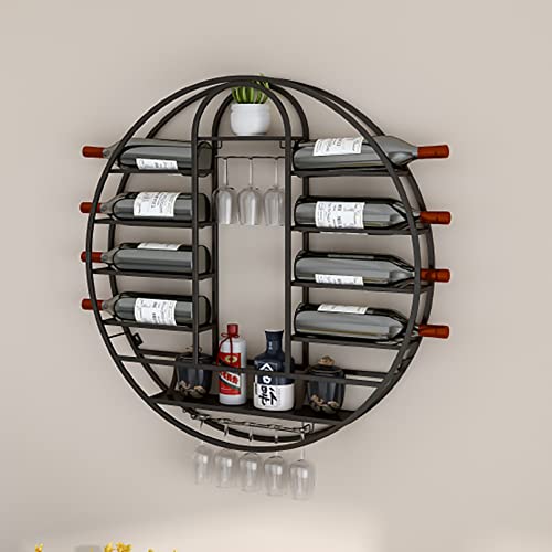 Casier à vin pour bouteilles support gobelets suspendu simple - 4