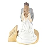 Dicksons Hear Our Prayer Kneeling Bride & Groom 5 x 5.5 Resin Stone Tabletop Figurine