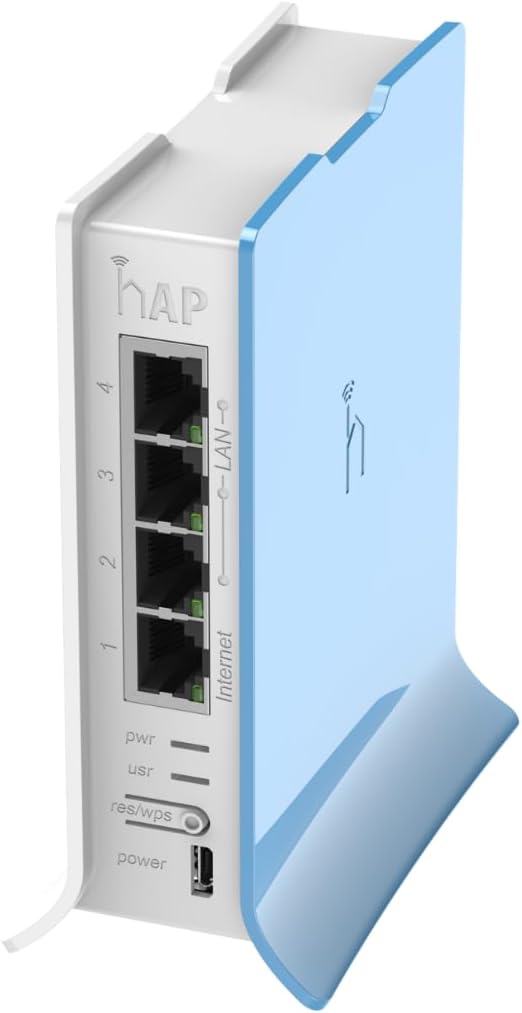 hAP Lite TC [RB941-2nD-TC] - 4-Port Ethernet | Mikrotik 2.4 Ghz | Compact Wireless Router for Home & Office