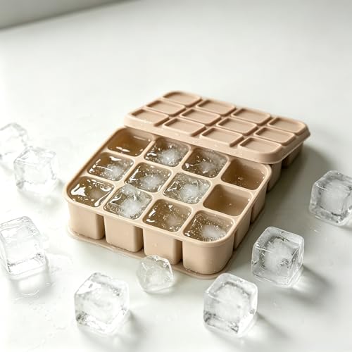 Bandeja de hielo de silicona 12 cavidades con tapa miniatura 1
