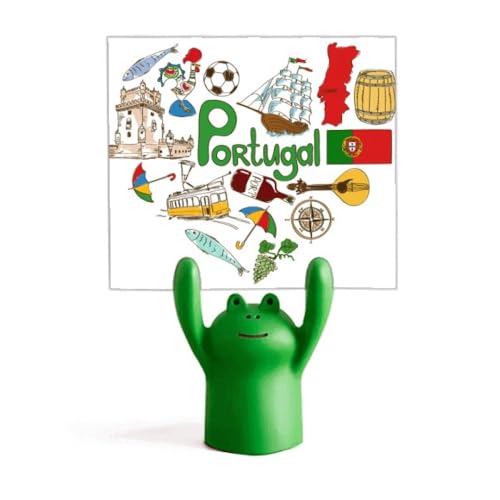 Porte-mémo Portugal grenouille en forme de cœur pour bureau et maison