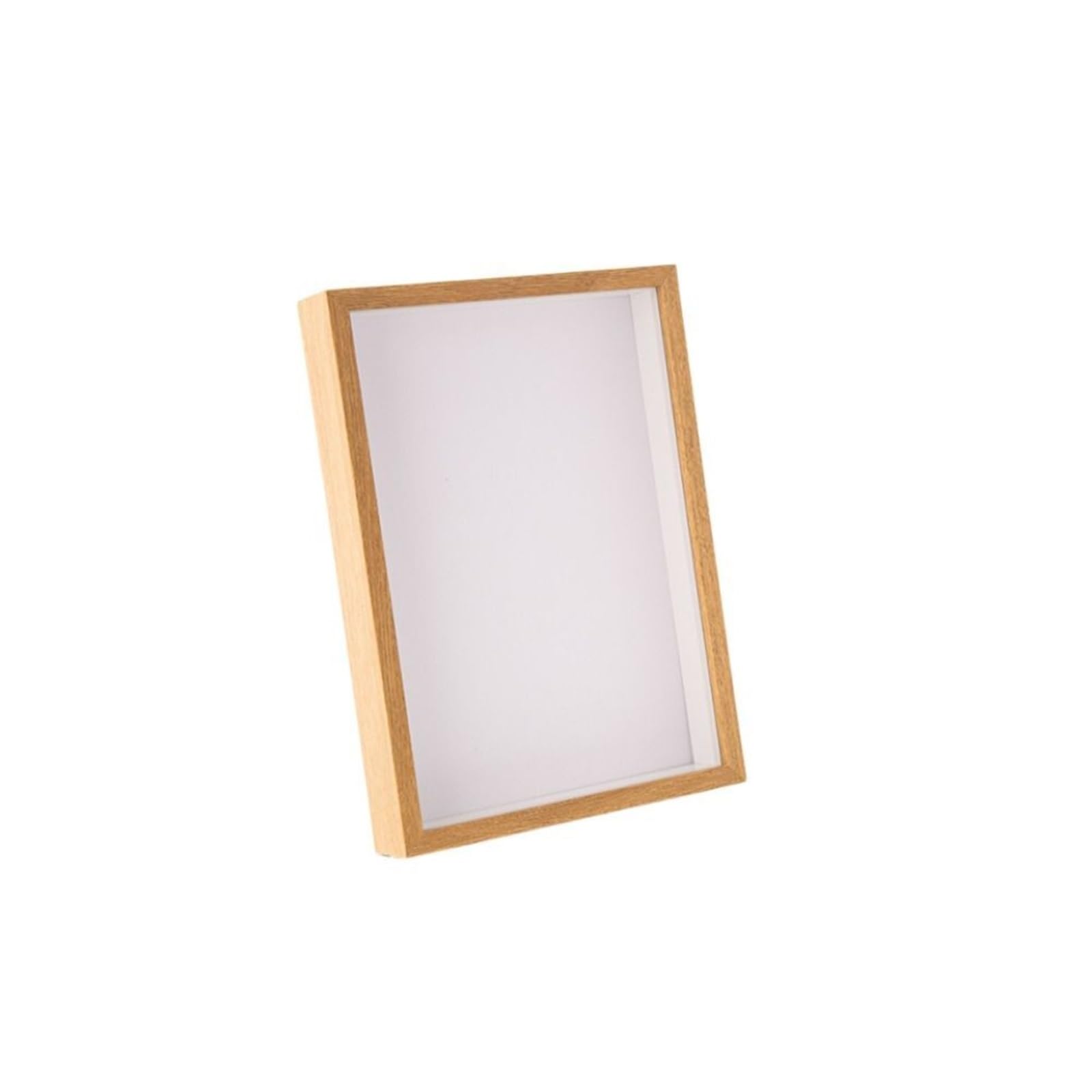 Shadowbox Frame, Shadow Box Display Frame 2pc Multiple Size Photo Dried Flower Ticket Craft Tabletop Wall(Wood-4 x 6 inch)