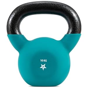 Yes4All 2-20kg Kettlebell aus Gusseisen mit Neopren Beschichtung, Mehrfarbige Kettlebells, Schwunghantel, Kugelgewicht