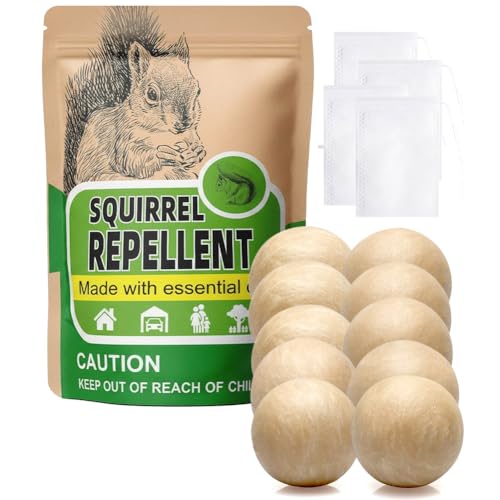 AUDQQM Squirrel Repellent, Chipmunk Repellent for Garden, Outdoor Squirrel Deterrent, Keep Squirrel...