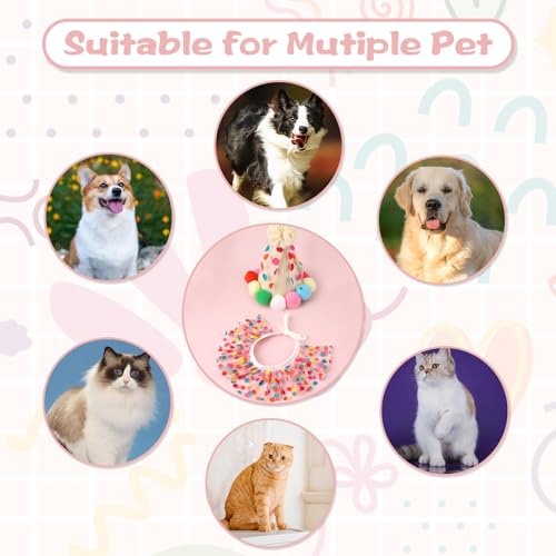 Andibro Roupa de aniversário de gato, fantasias de princesa de cachorro, roupas de vestido de gato,