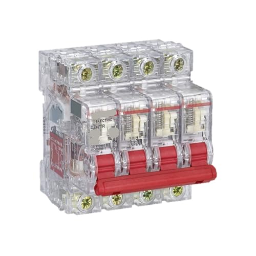 Disjoncteur miniature électrique DZ47TR 4,5 kA triphasé 4 pôles 63A