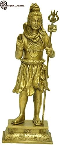 MohanJodero Elegant Brass Lord Shiva Statue/Lord Mahakal Statue