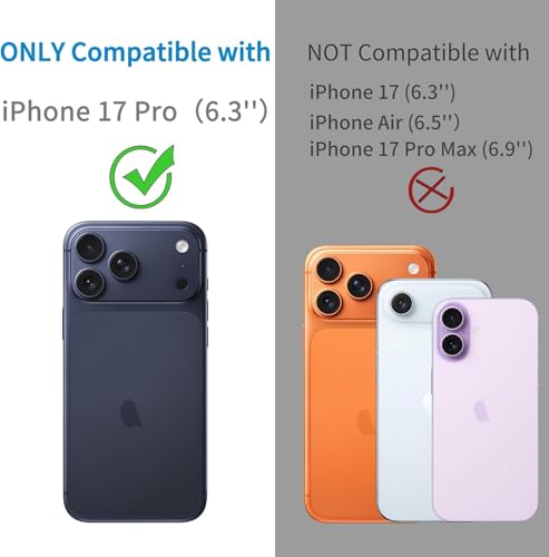 Image of Camera Lens Protector Compatible with iPhone 17 Pro (Pack of 3) | 9H Tempered Glass Camera Lens Guard | Scratch Resistant | HD Clear | Anti-Fingerprint | Easy Installation | Bubble Free