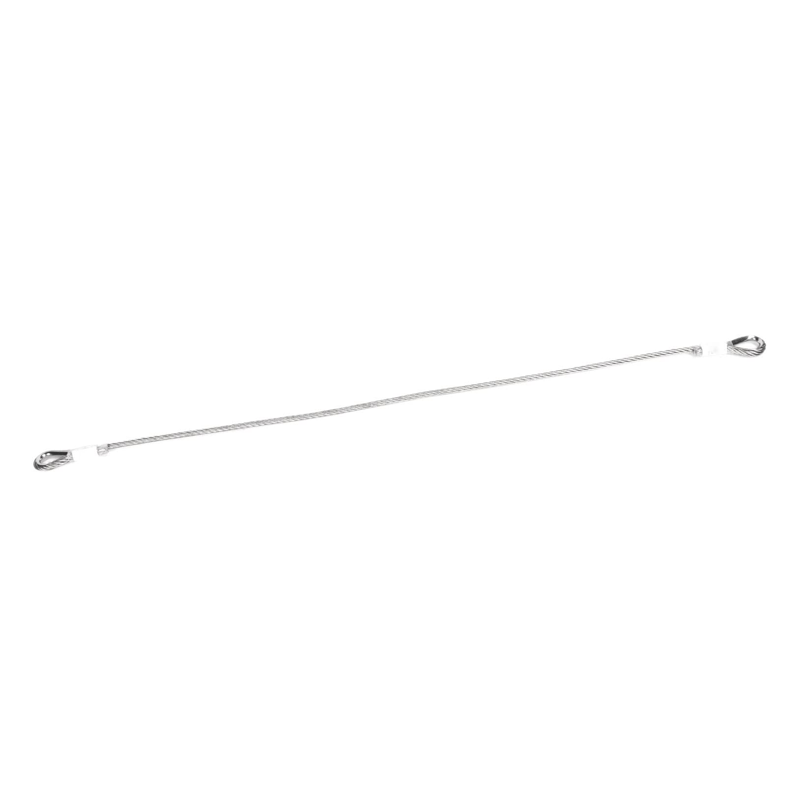 Cable de Seguridad Resistente para Viajes Al Aire, Cable de Bloqueo de Acero de Doble Bucle Duradero, Soporte de Carga de 25 KN, Longitud de 3,28 Pies
