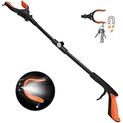 Kekoy Pinza Larga, Alcanzar Objetos 82cm Herramienta de Captura Plegable Recolector de Basura Gancho Magnético para los Viejos, Discapacitados y Trabajadores Sanitarios