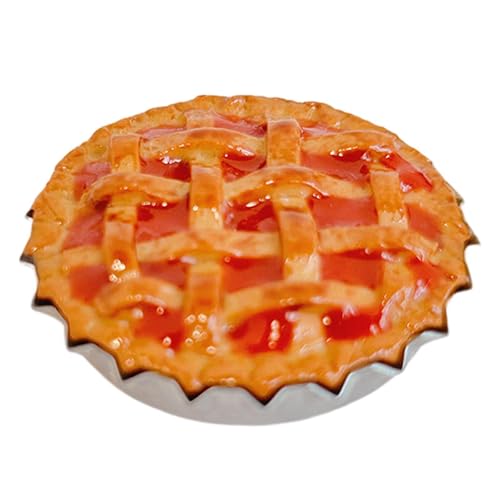 RCGOFOLLOW Casa de muñecas a Escala 1/6 y 1/12: Deliciosa Tarta de Manzana. Encantadora decoración para la Cocina y el Comedor. Ideal para Decorar escenas muñecas y escenas la Vida Real. Modelo Tarta