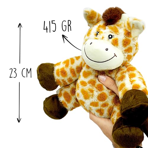 Miniatura 2 de Peluches Termicos 23 Cm - Peluche Semillas Microondas - Suave Y Calentito, Ideal Para Aliviar Colicos En Bebes - Jirafa De Peluche Para Abrazar Y Dormir - Saquito De Semillas Extraible