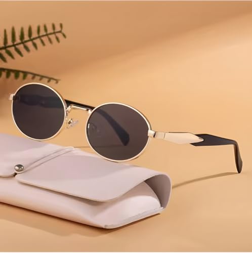 Image of IFLASH Trendy Oval Sunglasses for Women, Stylish Sun Glasses with UV400 Protection, Fashion Accessories Gift