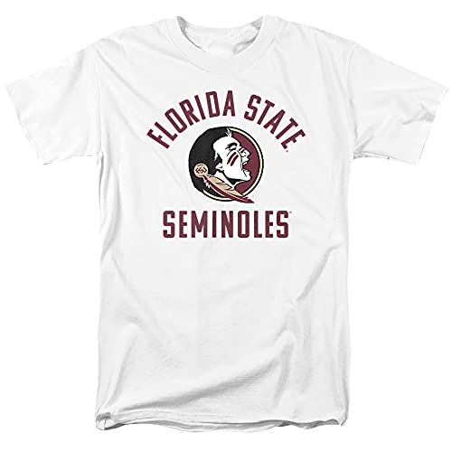 Florida State University FSU Seminoles Official Seminoles Logo Unisex Adult T-Shirt White Large