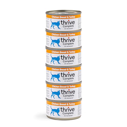 Thrive Cat Food Complete Chicken and Turkey Pack of 6 75 g