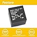 GROBARPART 2 Pcs 1R2445, 1H0911251, AR7286 Shift Interlock Relay L4 L5 1.6L 1.8L 1.9L 2.0L 2.5L Compatible with Fit for Volkswagen Beetle Polo 2003 2004 2005 2006 2007 2008 2009 2010, 12V 50A 5 Pins