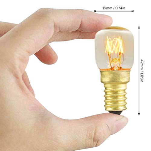 Salt Lamp Replacement Light Fitting with Button + 4 Units of 15 Watt E14 Incandescent Oven Bulb. Black Power Cord Cable Comes with Certified E14 Bulb Holder, Button and British Standard Plug - Image 10