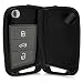 Produktbild kwmobile Autoschlüssel Hülle für VW Golf 7 MK7 - TPU Schutzhülle Schlüsselhülle Cover für VW Golf 7 MK7 3-Tasten Autoschlüssel Hochglanz Schwarz
