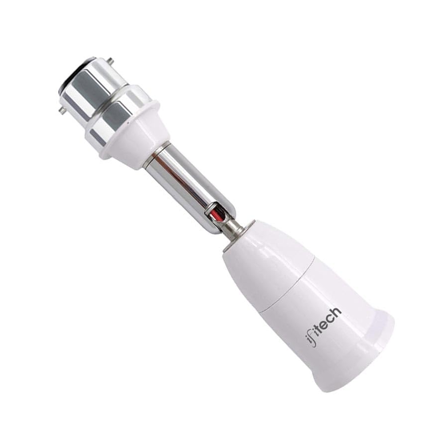 IFITech B22 to E26/E27 Flexible Gooseneck Extension Bulb Holder with Converter- Compatible with All E26/E27 Screw Base Bulbs (Size:7.5Inch, Pack of 1) (1 Unit) (B0CZ6R8VYV) Amazon Price History, Amazon Price Tracker