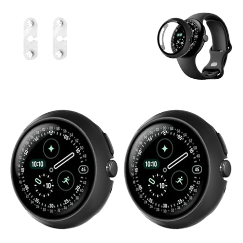 Coque Pixel Watch 4 45 mm anti-choc protège l'écran PC rigide