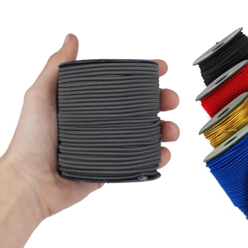 Elástico Roliço Colorido - 2,2mm - 50 Metros- Cor Cinza Escuro- 307 Nybc