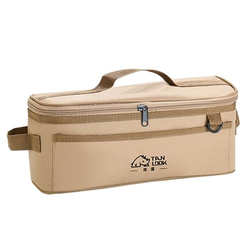 Sac de rangement pour clous de camping kaki - Organisateur de piquets et cordes