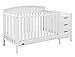 Graco Benton 5-in-1 Crib & Changer, White, Easily Converts to Toddler Bed Day Bed or Full Bed, 3 Position Adjustable Height Mattress, 3 Drawers & 3 Shelves (Mattress Not Included)