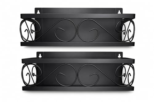 LEONARDLEE Magnetic spice Rack, Stronger Magnet to use on refrigereator with Wall Mount Option, Perfect Space Saver for Kitchen- for Holding Spices, Jars, Bottle, cans (Pack of 2)