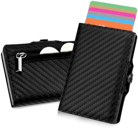 Portacarte Uomo In Pelle Portafoglio Porta Carte Di Credito1