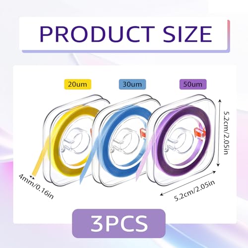 3 Stück Zahn Schleifpapier, Zahnpolierstreifen-Set Zahnschleifpapier für Zwischenräume Zahn Polierstreifen Dental Polierstreifen Tragbare Zahnschleifpapier zum Polieren von Zähnen 50μm / 30μm / 20μm