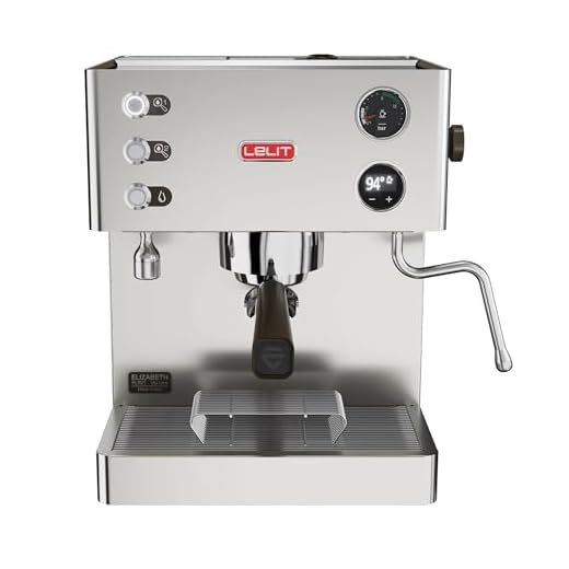 Lelit Elizabeth Coffee Machine - With Milk Frother and Dual Boiler System - Silver