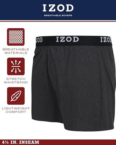 IZOD Men's 4pk Knit Boxer2