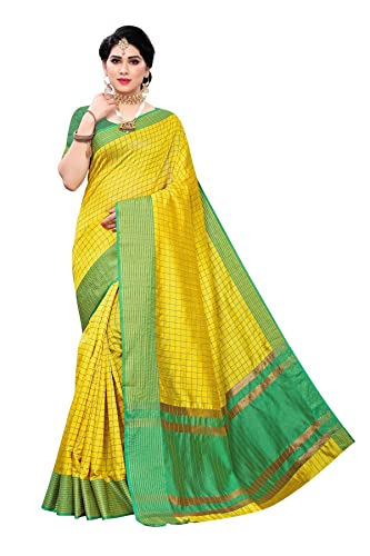 Sari imprimé en soie de coton vêtement indien traditionnel femme