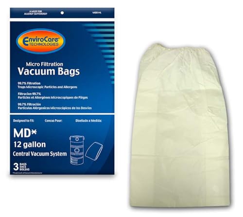 EnviroCare 12 Gallon Central Vac Bags 3 Pack (Alternative)