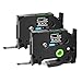 GREENCYCLE 2PK White on Black Label Tape Compatible For Brother TZE 315 TZe315 , 0.24 Inch , PT-D600 Labeling Maker