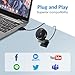 EMEET C950 1080P Webcam - USB Webcam with Microphone & Physical Privacy Cover, Noise-Canceling Mic, Auto Light Correction, Fixed Focus, Ultra Web Cam w/ 70°View for Meeting/Online Classes/Zoom/YouTube